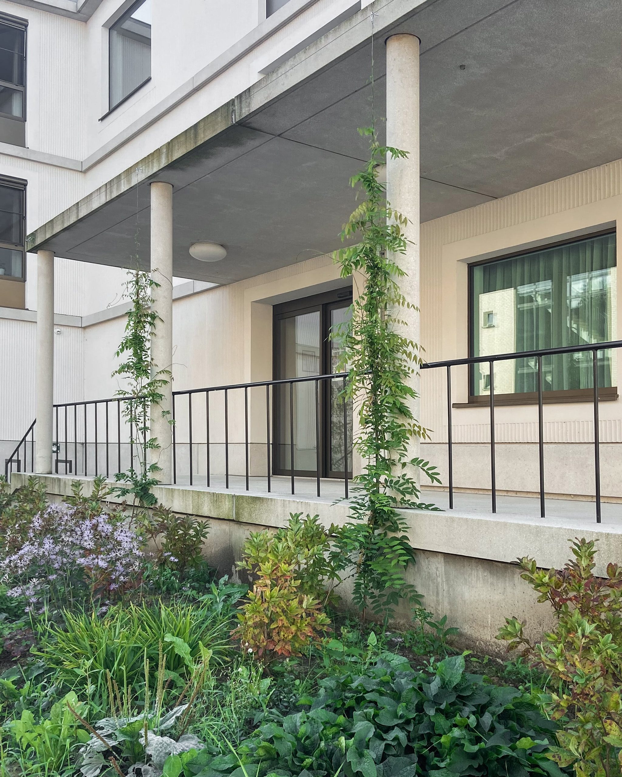 Studio Jan Vermeulen - De Korenbloem Care home kortrijk balconies white concrete plaster Studio Jan Vermeulen, Architecture & Urbanism