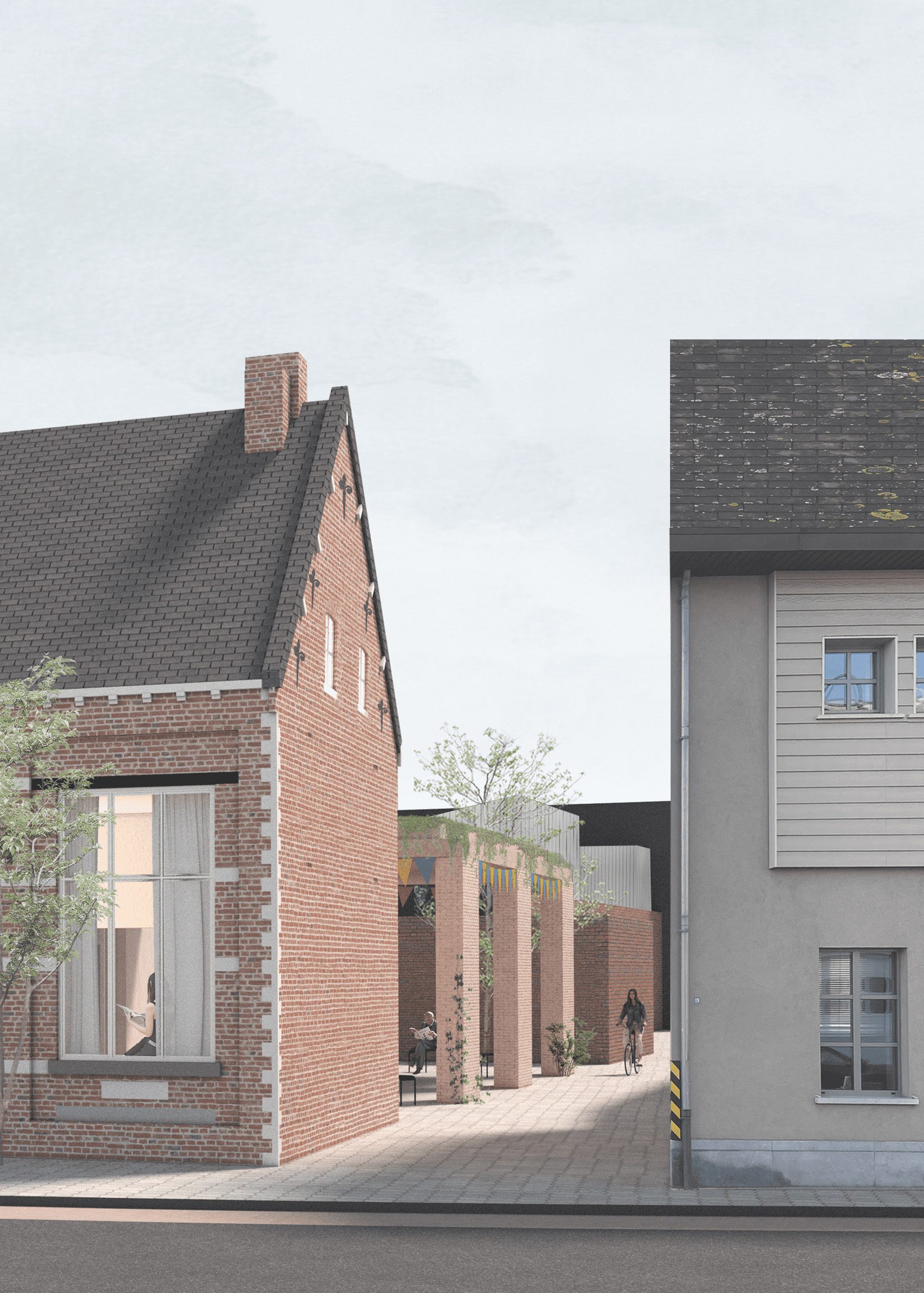 Studio Jan Vermeulen - competition de kruierie collage design architecture art Studio Jan Vermeulen, Architecture & Urbanism