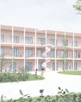 Studio Jan Vermeulen - care home bersel competition collage Studio Jan Vermeulen, Architecture & Urbanism
