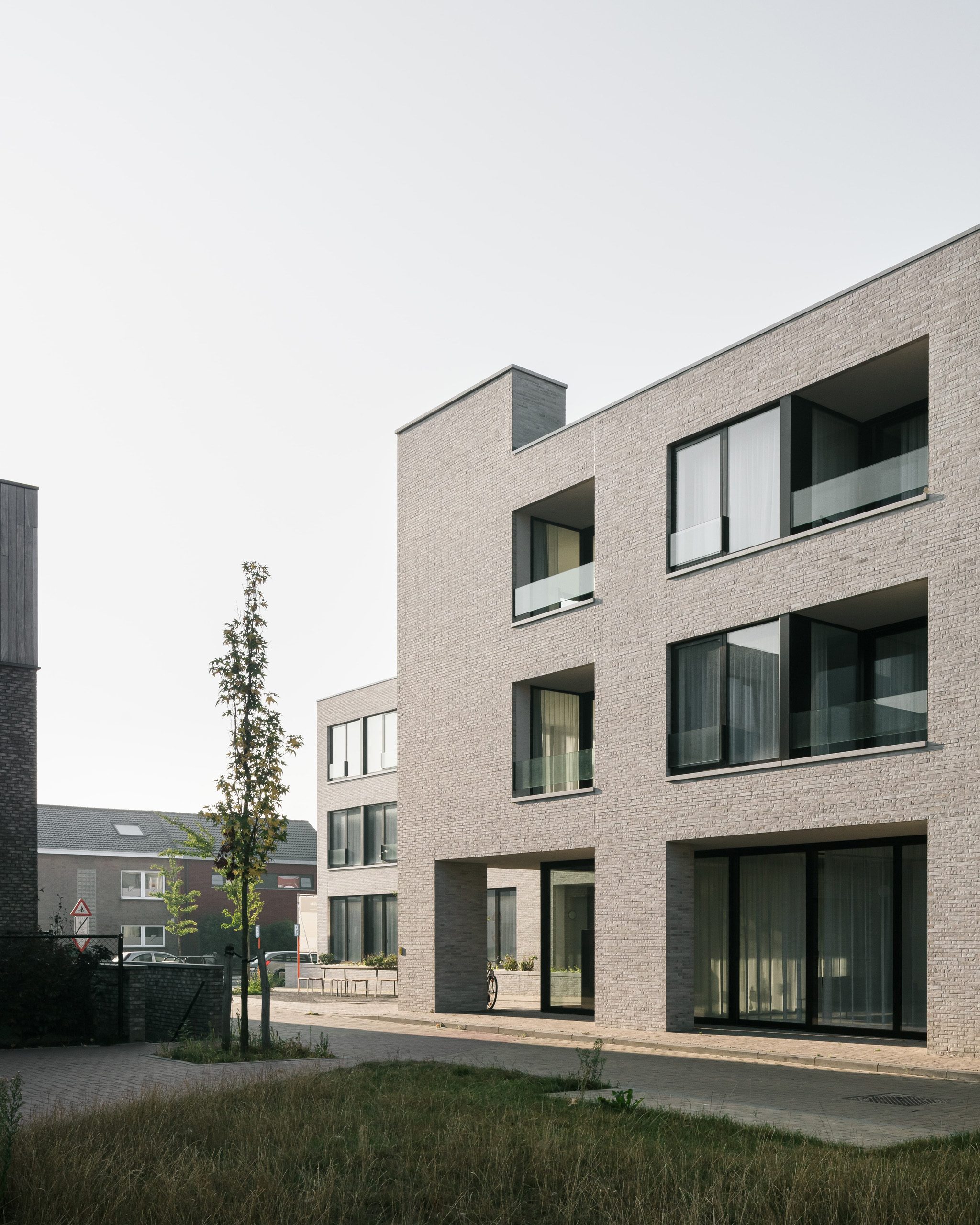 Studio Jan Vermeulen - co housing project borsbeek bricks residential unit Studio Jan Vermeulen, Architecture & Urbanism