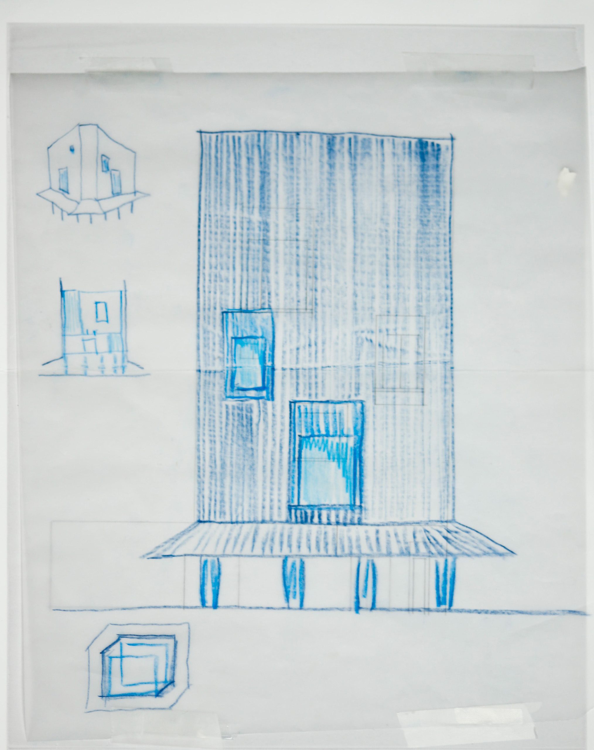 Studio Jan Vermeulen - FOLLY exhibition design matters schetch object wood Studio Jan Vermeulen, Architecture & Urbanism