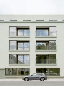 Studio Jan Vermeulen - SOHO - 66 social housing units in Brussels residential building front facade Studio Jan Vermeulen, Architecture & Urbanism