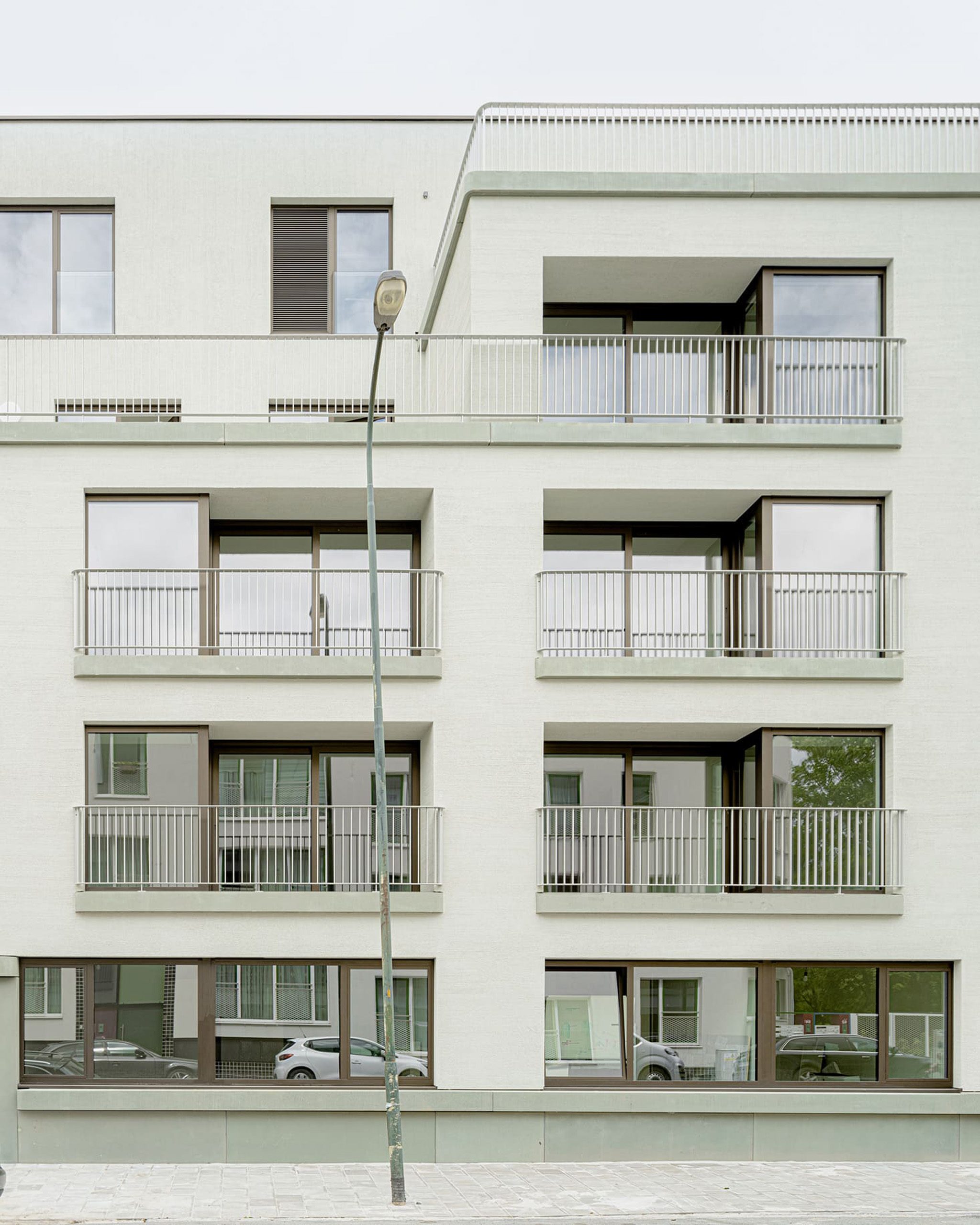 Co-housing with 66 social housing unit SOHO Studio Jan Vermeulen building residential front facade Studio Jan Vermeulen, Architecture & Urbanism