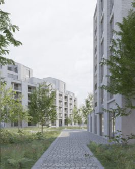 Studio Jan Vermeulen - residential building keerdock mechelen collage 50 apartments site in Mechelen Studio Jan Vermeulen, Architecture & Urbanism
