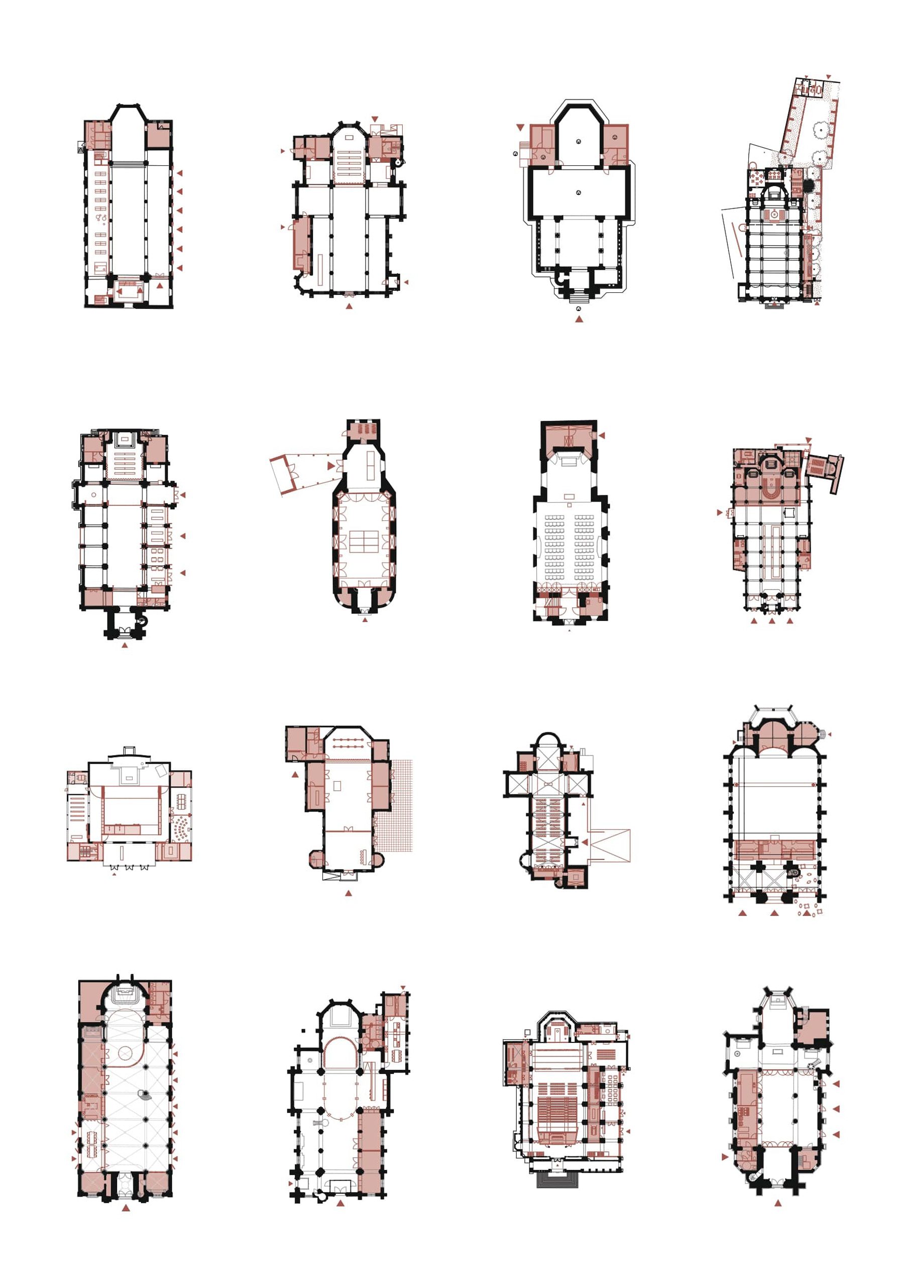 Studio Jan Vermeulen - church study plan belgium Studio Jan Vermeulen, Architecture & Urbanism