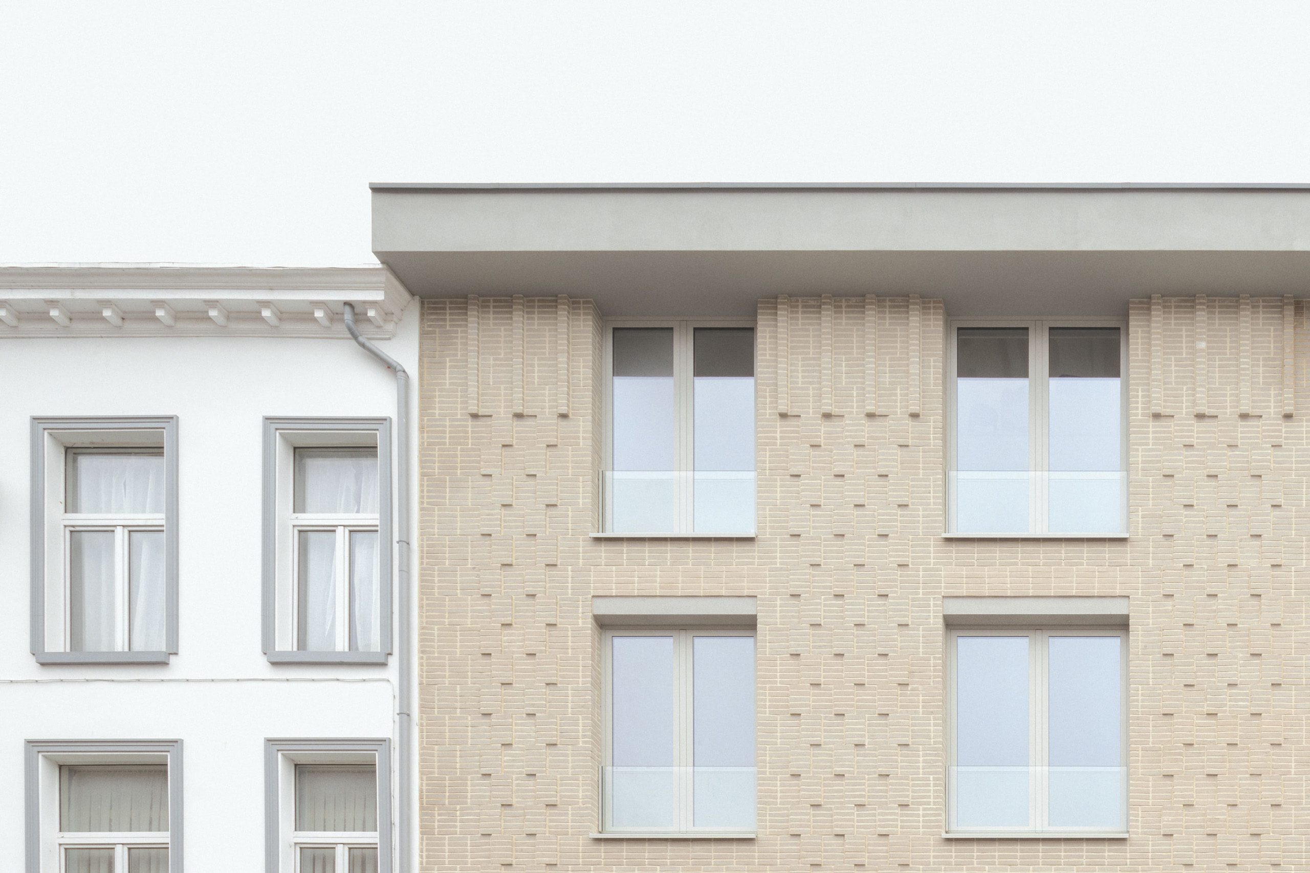 Studio Jan Vermeulen - residential building bricks brussels facade Studio Jan Vermeulen, Architecture & Urbanism