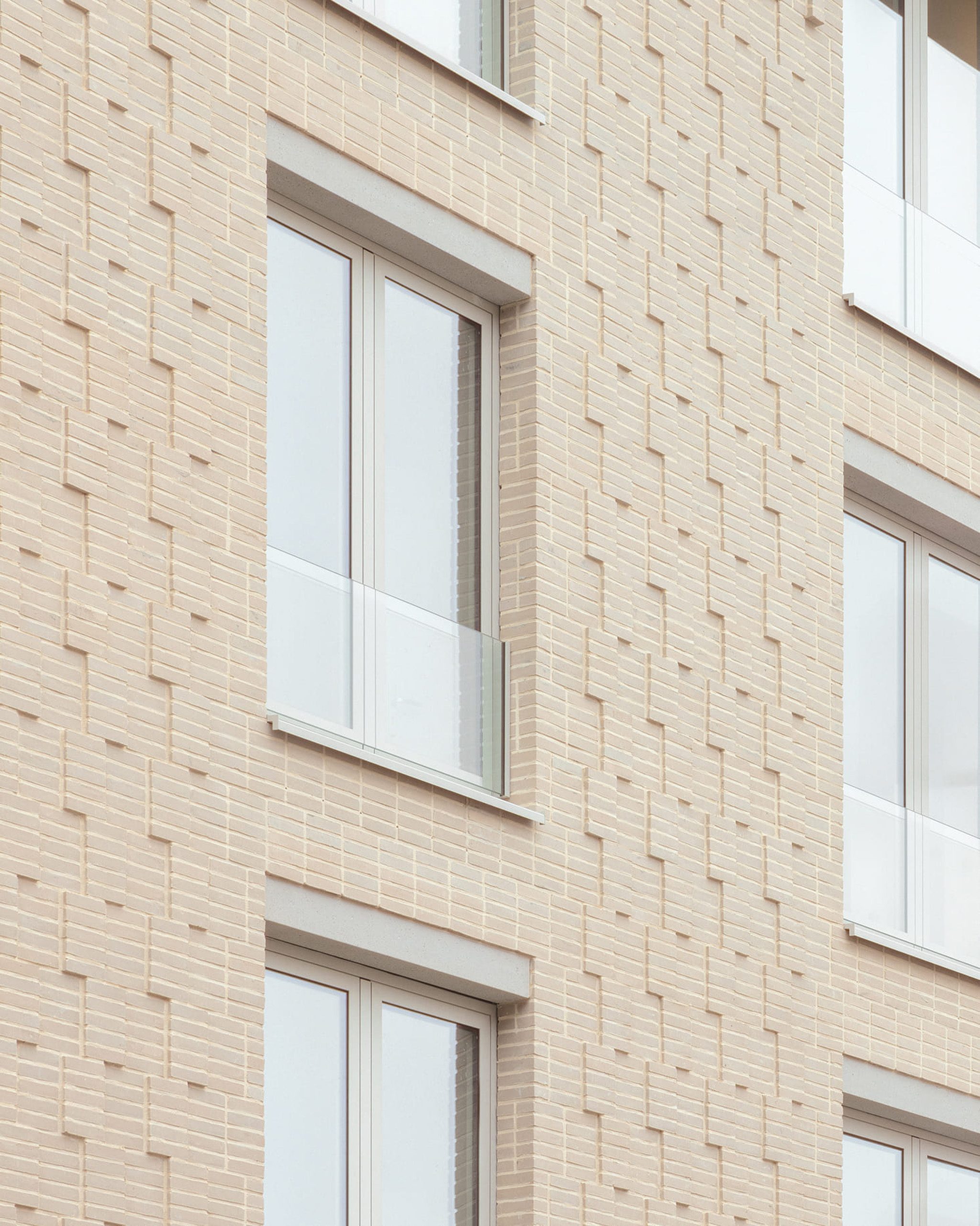 Studio Jan Vermeulen - residential building bricks brussels facade zoom detail architecture Studio Jan Vermeulen, Architecture & Urbanism