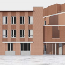 Studio Jan Vermeulen - muid project ghent community center care model architecture 3D collage render Studio Jan Vermeulen, Architecture & Urbanism