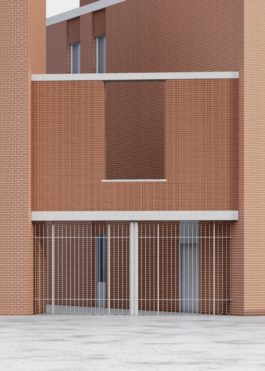 Studio Jan Vermeulen - muid project ghent community center care model architecture 3D collage render Studio Jan Vermeulen, Architecture & Urbanism
