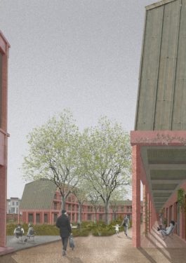 Studio Jan Vermeulen - redevelopment church community centre social housing surrounding collage competition Studio Jan Vermeulen, Architecture & Urbanism