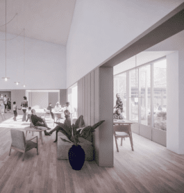 Renovation town hall construction community centre Studio Jan Vermeulen - Competition collage Wing Gemeenteplein Studio Jan Vermeulen, Architecture & Urbanism