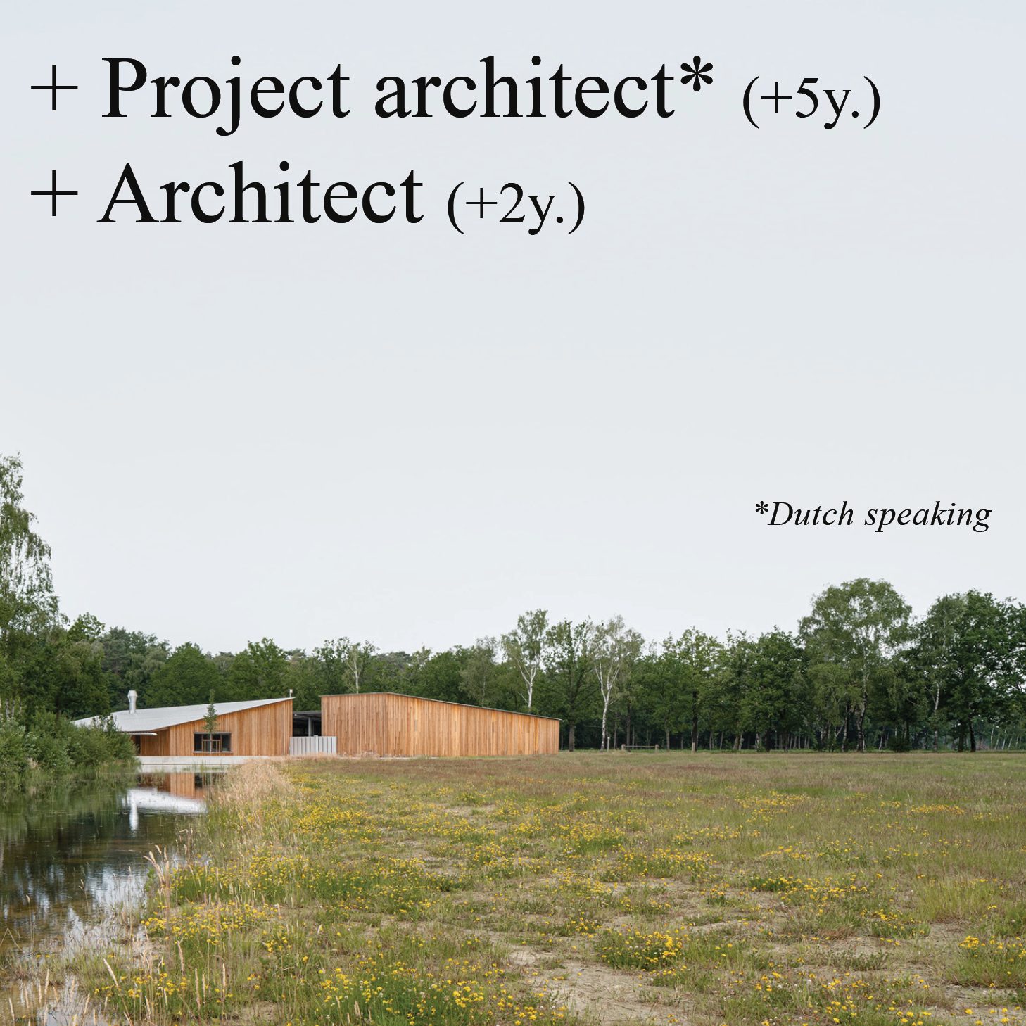 hiring studio jan vermeulen architect project Studio Jan Vermeulen, Architecture & Urbanism